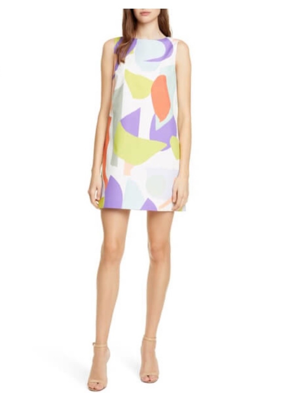 Alice + Olivia Multicolor Abstract Print Mini Dress